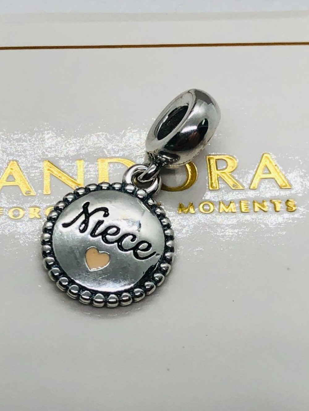 Pandora Sweet Niece Exclusive Dangle charm S925 Silver with box